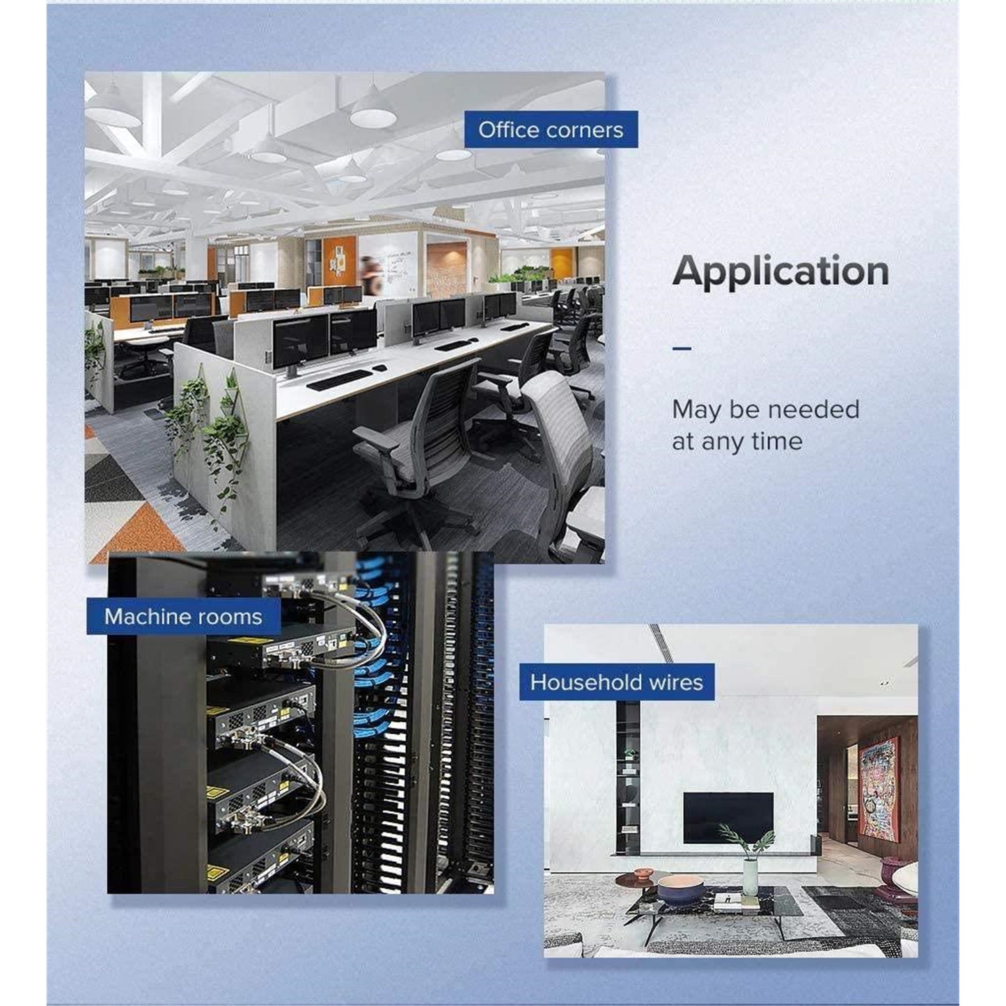 UGREEN 40356 Velcro Straps Cable Organizer 5m (Black) - Custom Cut to Length - Easy Cable Management and re-usable