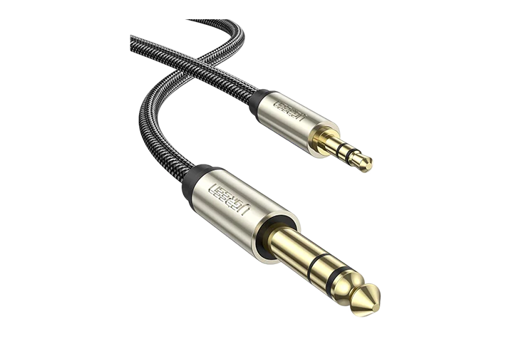 UG-10628 UGREEN 3.5 to 6.35 TRS Stereo Audio Cable 2m (Gray)
