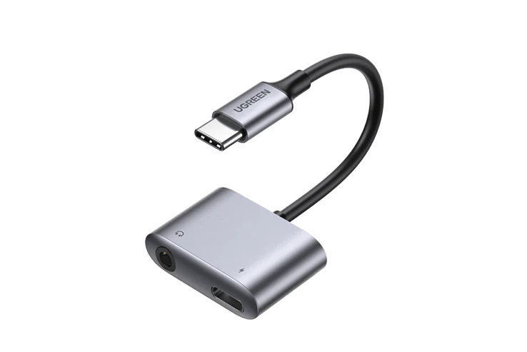 Ugreen UG-60164 USB C to 3.5mm Headphone and Charger Adapter