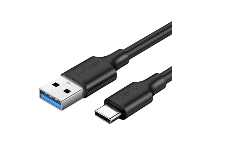 UGREEN UG-20884 USB 3.0 USB-A to USB-C Cable - 2m - Black Nickel Plating