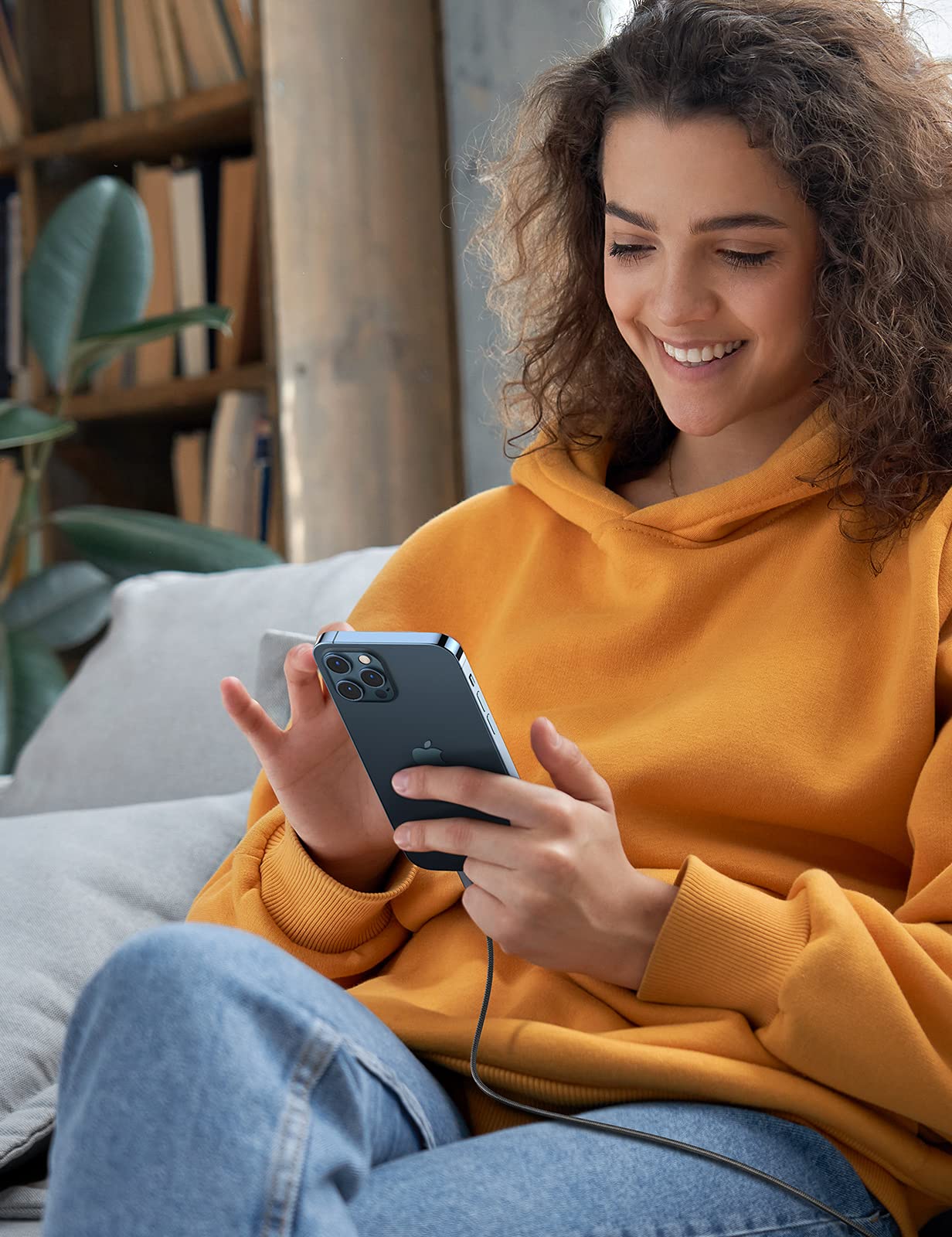 Ugreen 60761 Lightning To Type-C 2.0 Male Cable 2M