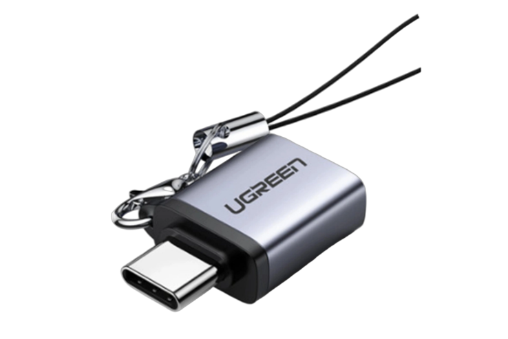UGREEN Type C to USB 3.0 A Adapter Cable with Lanyard Space Gray