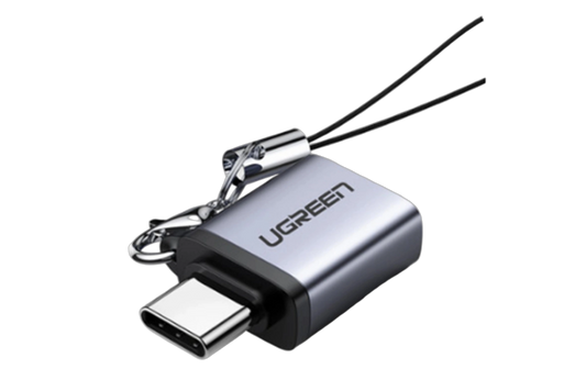 UGREEN Type C to USB 3.0 A Adapter Cable with Lanyard Space Gray