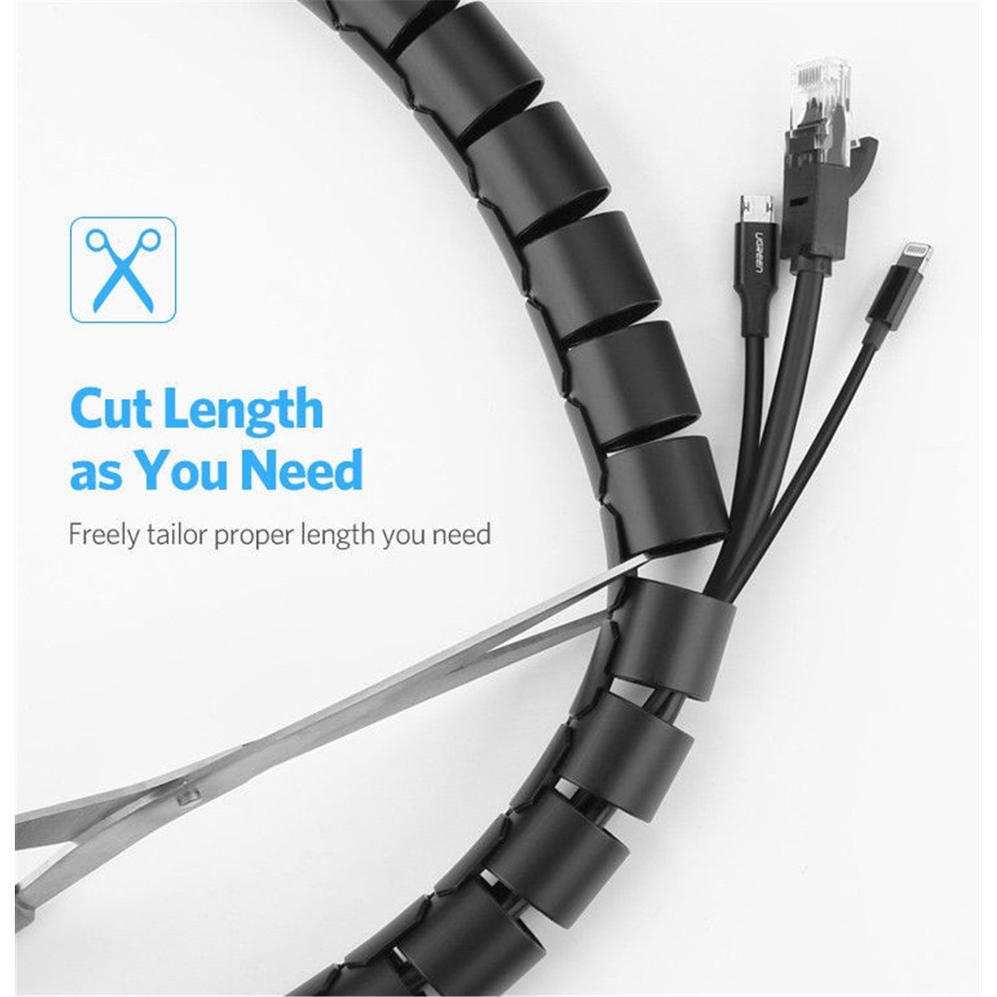 UGREEN Cable Sleeve - 1.5m - Black