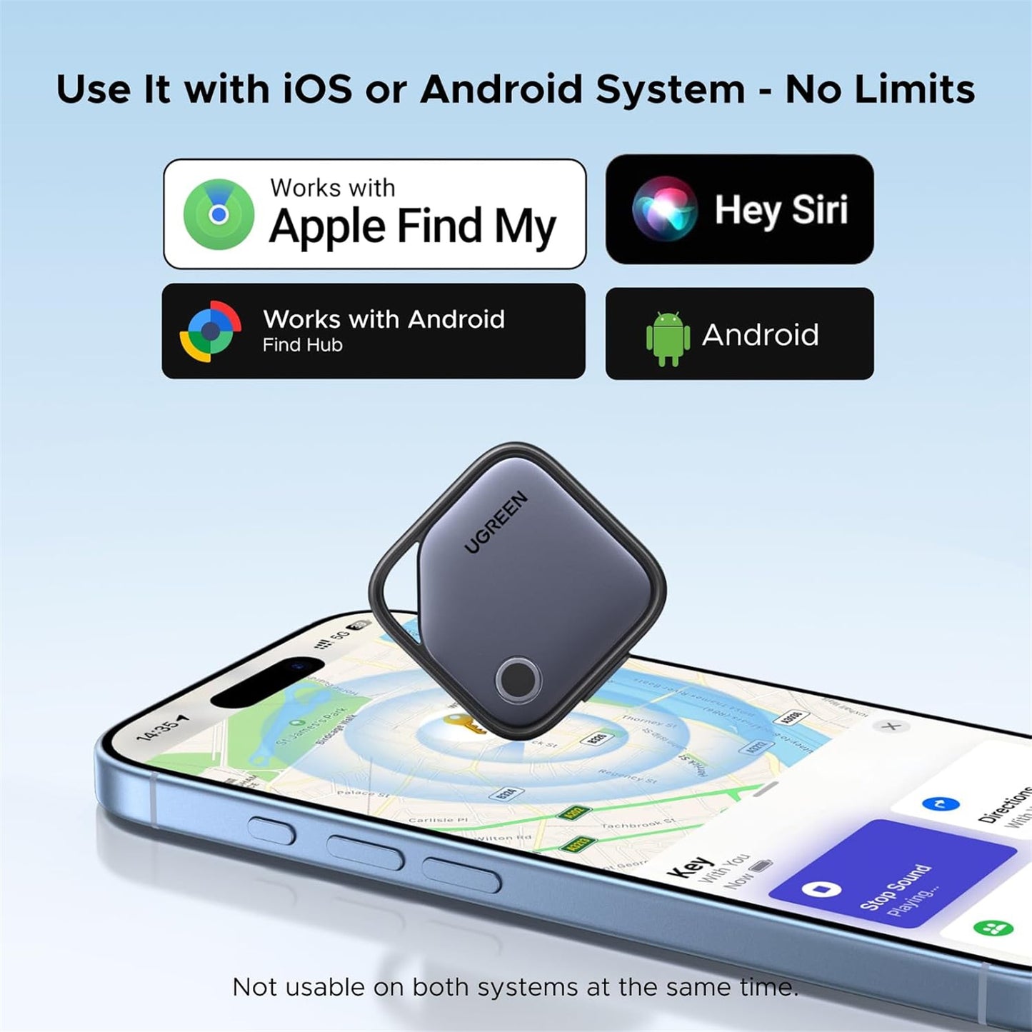 UGREEN UG-75121 Finder Slim 3 Wireless Rechargeable 1pack - Apple