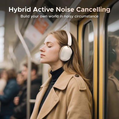 UGREEN 35758 HiTune Max5c Hybrid Active Noise-Cancelling Headphones - White