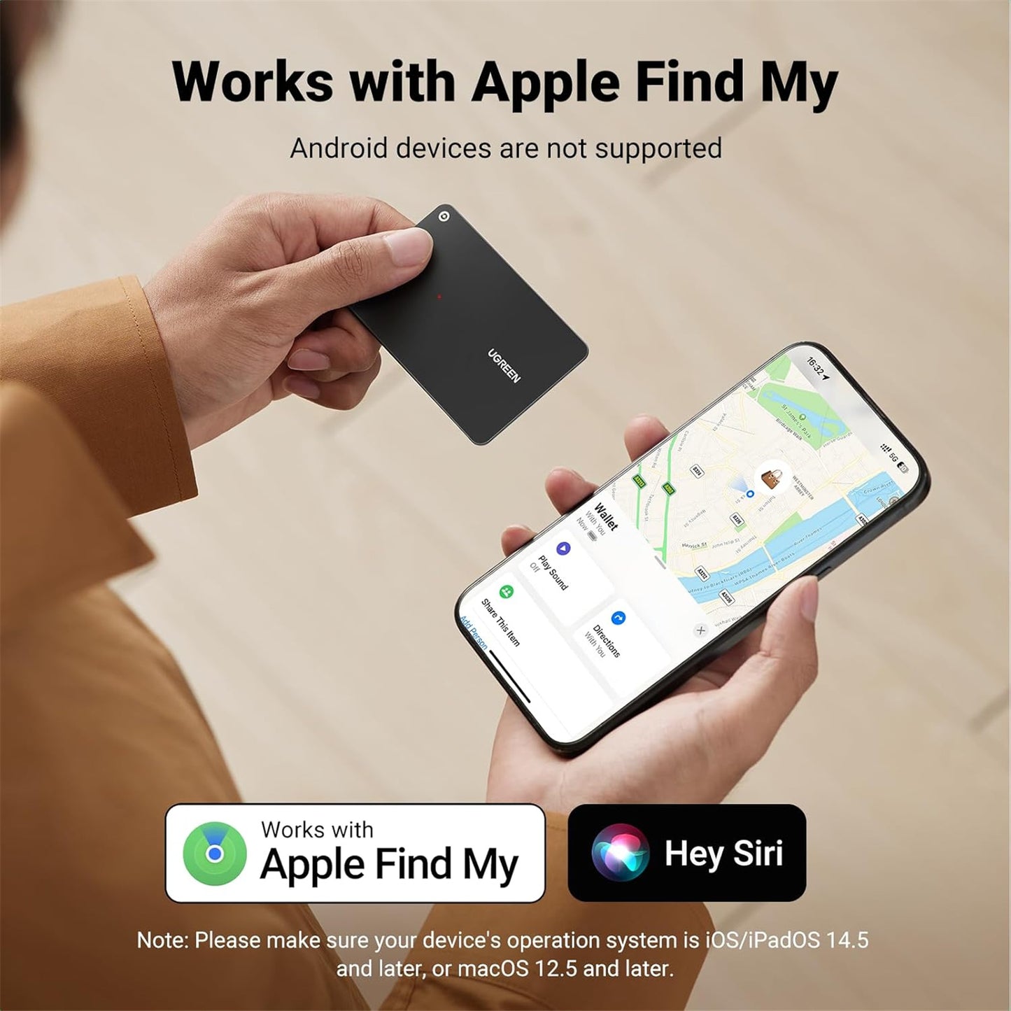 UGREEN UG-45298 Smart Finder rechargeable 1pack - Apple