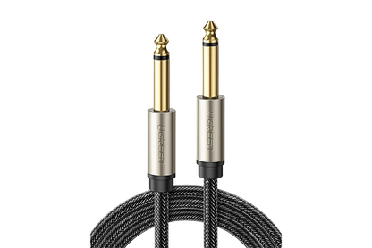 UGREEN 10638 6.5 Male to Male Stereo Auxiliary Aux Audio Cable 2m (Gray)