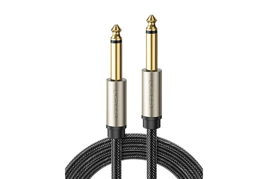 UGREEN 10638 6.5 Male to Male Stereo Auxiliary Aux Audio Cable 2m (Gray)