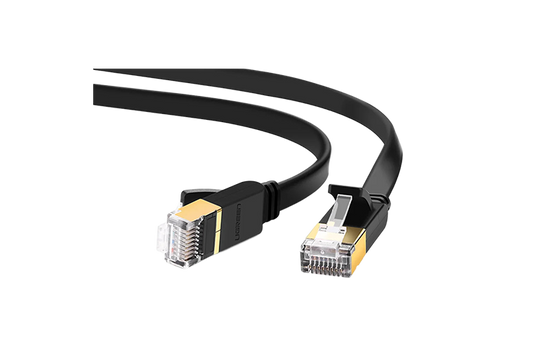 UGreen Cat7 Ftp Ethernet 20m Flat LAN – Black