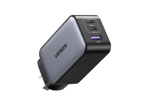 UGREEN 25113 USB C Charger 65W Nexode 3 Ports GaN II Fast Charger Block