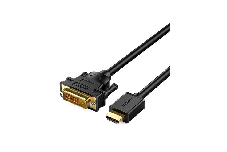 Ugreen 30116 HDMI Male To DVI(24+1) Round cable 1M