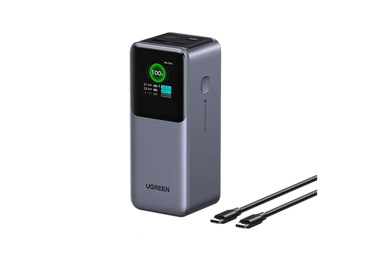 UGREEN 35524B Nexode 20000mAh 130W 3-Port Power Bank USB-C Laptop Charger