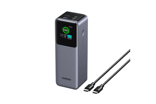 UGREEN 35525B Nexode 25000mAh 200W 3-Ports Power Bank USB-C Laptop Charger - Black
