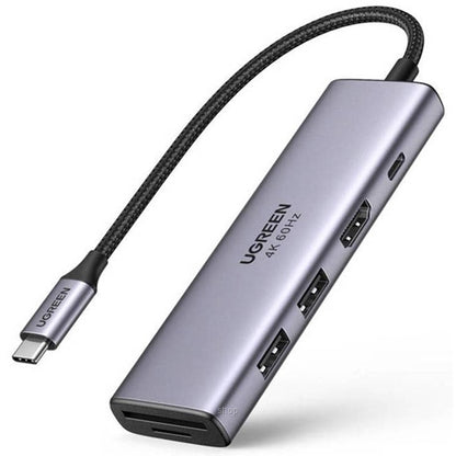 Ugreen 45521  7-in-1 HDMI+2xUSB-C 3.2+1xUSB-A 3.2+SD/TF+PD