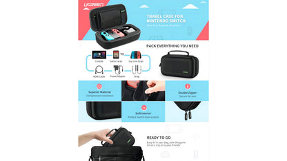 UG-50275 UGREEN Hardshell Storage Case for Nintendo Switch - Black