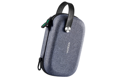 UGREEN 50903 Travel Case Universal Electronic Accessories Bag Cable Organizer Portable Carrying Pouch for Mini Speaker, USB Cable, Memory Cards, Power Bank, Hard Drive, Charger, Cosmetics, and More, Grey