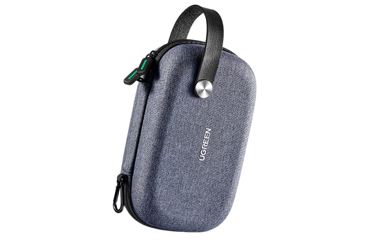 UGREEN 50903 Travel Case Universal Electronic Accessories Bag Cable Organizer Portable Carrying Pouch for Mini Speaker, USB Cable, Memory Cards, Power Bank, Hard Drive, Charger, Cosmetics, and More, Grey