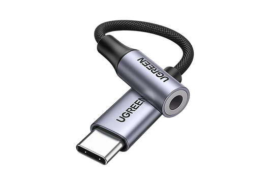 UGREEN 80154 USB C to 3.5mm Headphone Audio Adapter, HiFi USB C to Aux Jack DAC, Dongle Stereo Earphone Compatible with iPhone 15 Pro Max 15 Pro 15 Plus, iPad, Galaxy S23 Ultra, Pixel 7, Gray
