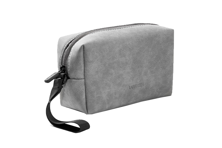 UGREEN 80520 Electronics Accessories Storage Bag with Lanyard (Gray)