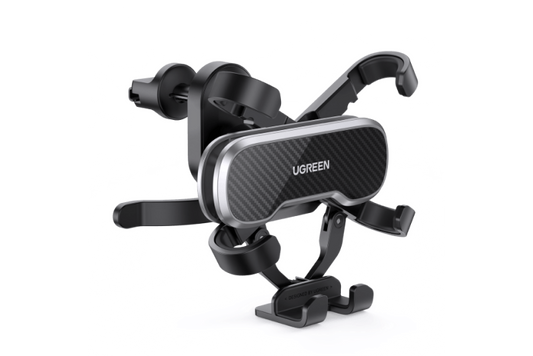 UGREEN 80871 Car Phone Mount Retractable Air Vent Gravity Cell Phone Holder Cradle with Hook for iPhone 13 13 mini 13 Pro 12 mini 12 Pro Max 11 XS XR X 8 Plus, Samsung S20 Ultra Note 20 10 S10 S9 S8 Plus, Mate 30 Pro, LG V40