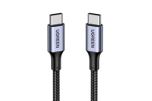UGREEN 90120 Type C 2.0 Male To Type C 2.0 Male 5A Data Cable 3M