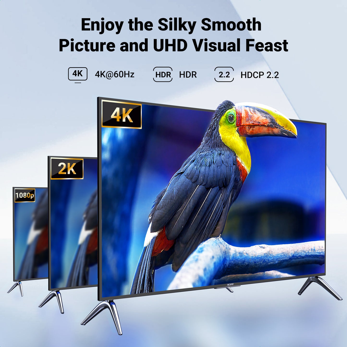 UGREEN HDMI Splitter 1 in 4 Out 4K@60Hz 18 Gbps 1x4 Only Mirror Screen Support EDID HDCP 2.2/1.4 3D HDR Compatible with Xbox PS5/4 Switch Projector