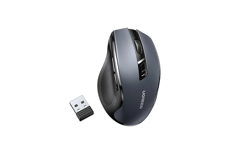 UGREEN Ergonomic Wireless Mouse 2.4G 4000DPI Silence Design