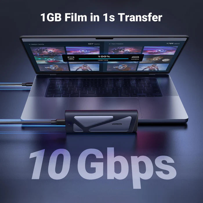 UGREEN 10Gbps M.2 NVMe & SATA USB 3.2 Gen 2 Aluminum Enclosure