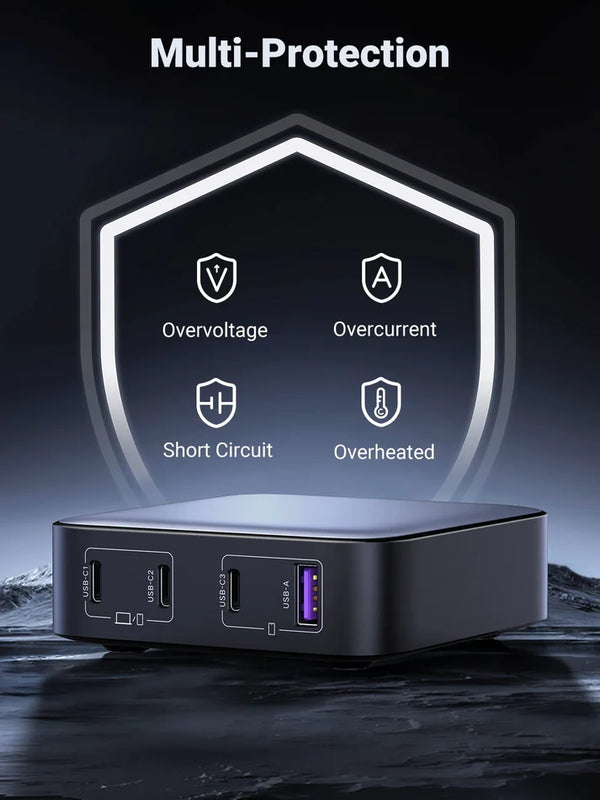 UGREEN 15613 100W USB C Charger, Nexode 4 Ports Charging Station