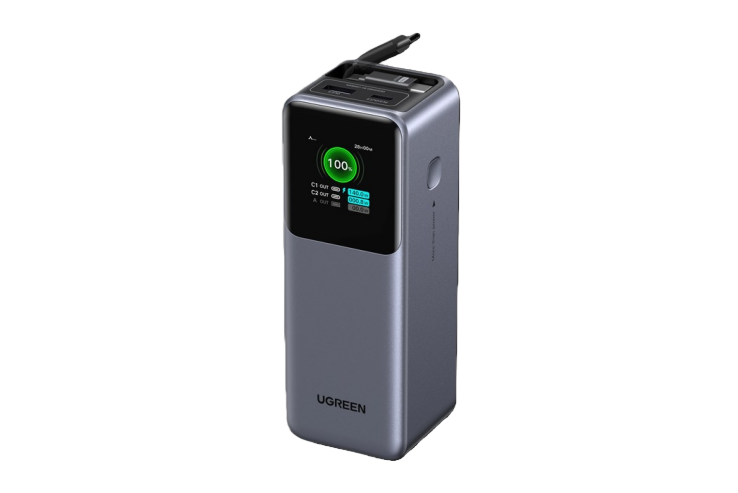 UGREEN 165W Power Bank with Retractable Cable