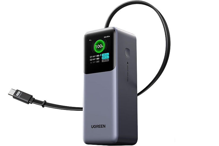 UGREEN 165W Power Bank with Retractable Cable