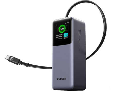 UGREEN 165W Power Bank with Retractable Cable