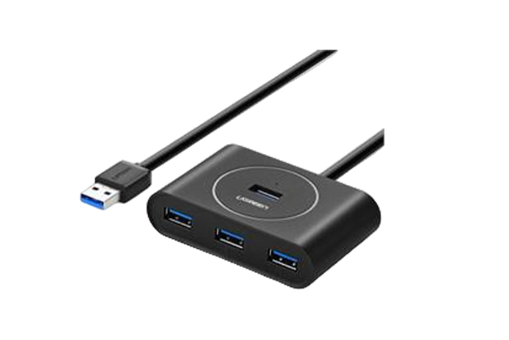 UGREEN UG-40850 USB 3.0 Hub with USB-C Port 1m (Black)