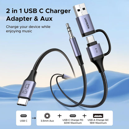 UGREEN 45009 2-in-1 Audio Adapter