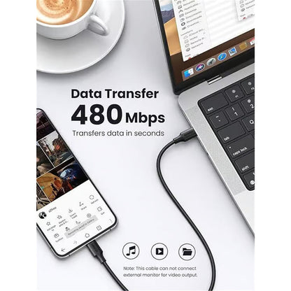 UGREEN 50997 3A - USB 2.0 USB-C Cable - 1m - Black