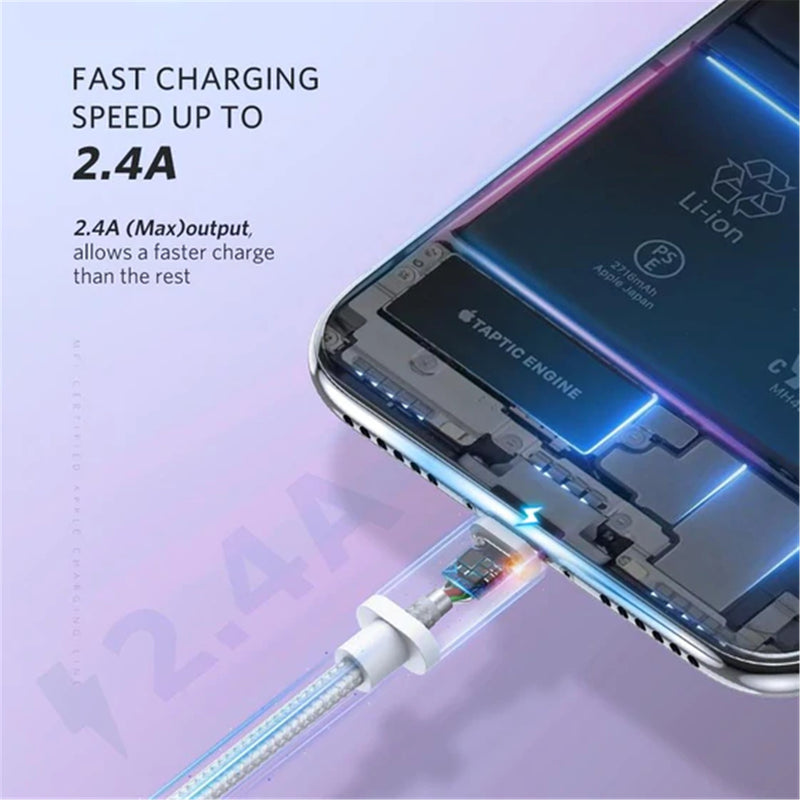 UGREEN 60161 USB 2.0 - MFi Certified Lightning to USB-A Cable - 1m - Silver