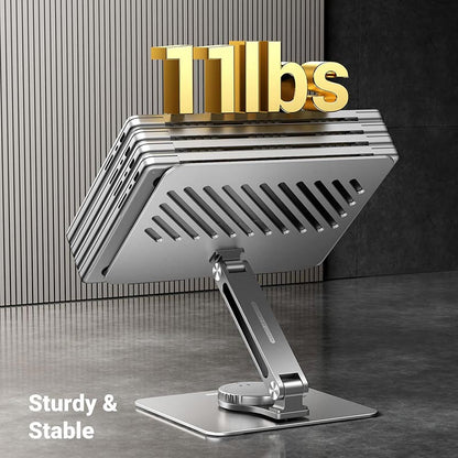 UGREEN 90849 Laptop Stand for Desk Adjustable 360 Rotating Base Compatible with MacBook Pro Air Stand, Lenovo Ideapad 3, Dell Chromebook, HP Notebook up to 17.3 Inch