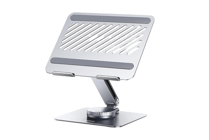 UGREEN 90849 Laptop Stand for Desk Adjustable 360 Rotating Base Compatible with MacBook Pro Air Stand, Lenovo Ideapad 3, Dell Chromebook, HP Notebook up to 17.3 Inch