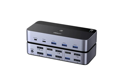 UGREEN DisplayPort Dual Monitor KVM Switch 2 In 2 Out ， UG-55851