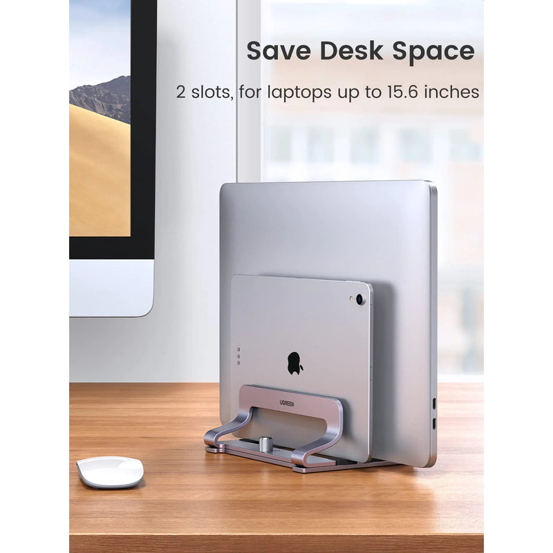 UGREEN 60643 Vertical Dual Slot Laptop Stand for Desk – UGREEN-NZL