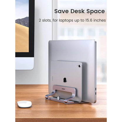 UGREEN 60643 Vertical Dual Slot Laptop Stand for Desk