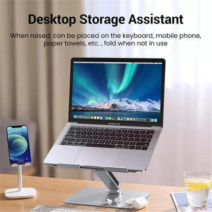 UGREEN 40291 Laptop Stand - Silver, Ergonomic Height Angle Adjustable, Compatible with 11.6" to 17.3" Apple MacBook / Laptops