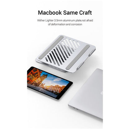 UGREEN 40291 Laptop Stand - Silver, Ergonomic Height Angle Adjustable, Compatible with 11.6" to 17.3" Apple MacBook / Laptops