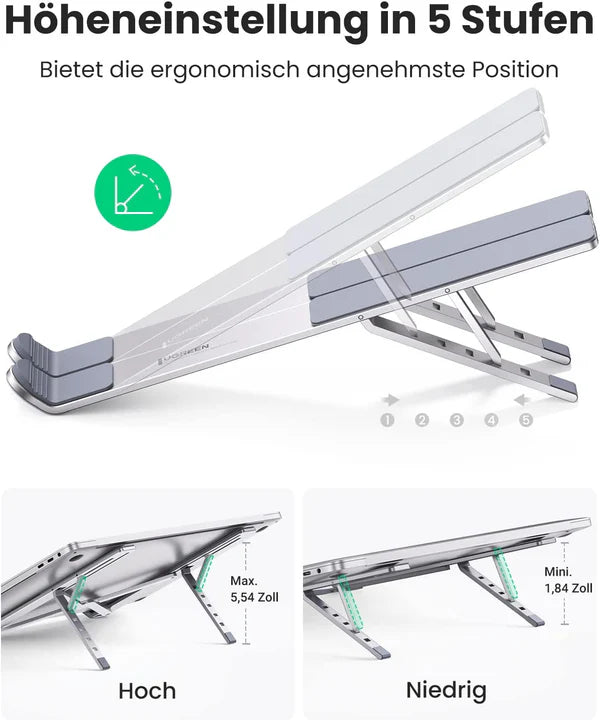 UGREEN 40289 Foldable Laptop Stand (Silver)