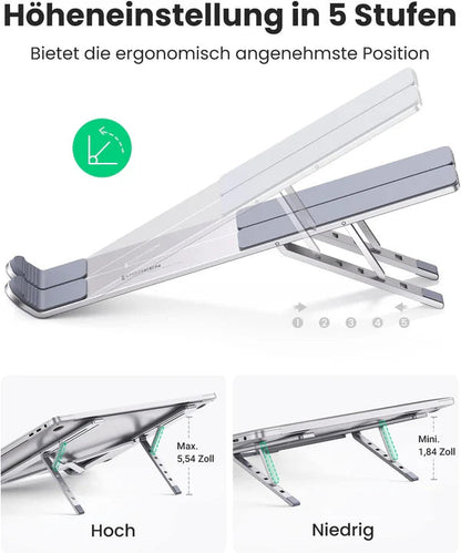 UGREEN 40289 Foldable Laptop Stand (Silver)