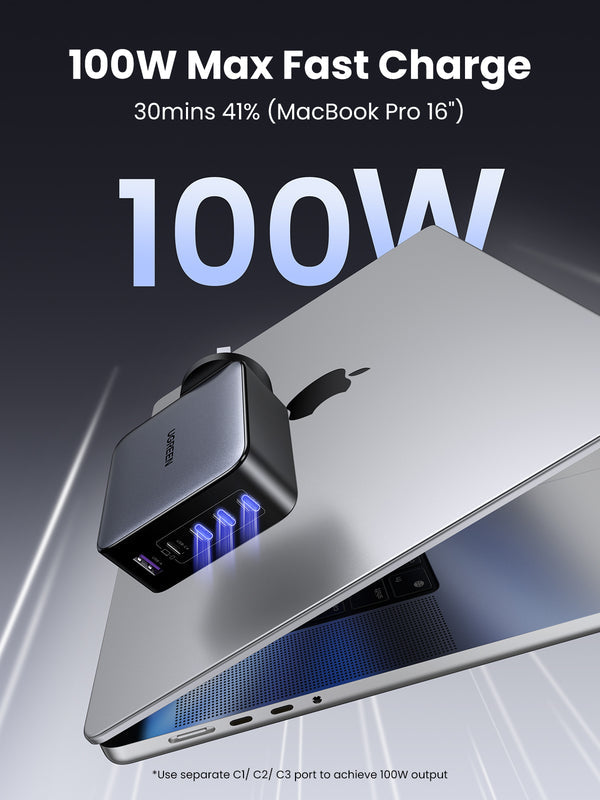 UGREEN Nexode 100W 5-Port GaN Fast Charger AU