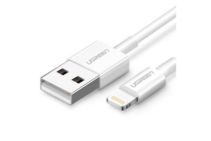 UGREEN UG-20728 USB 2.0 Lightning to USB-A Cable - 1m - White