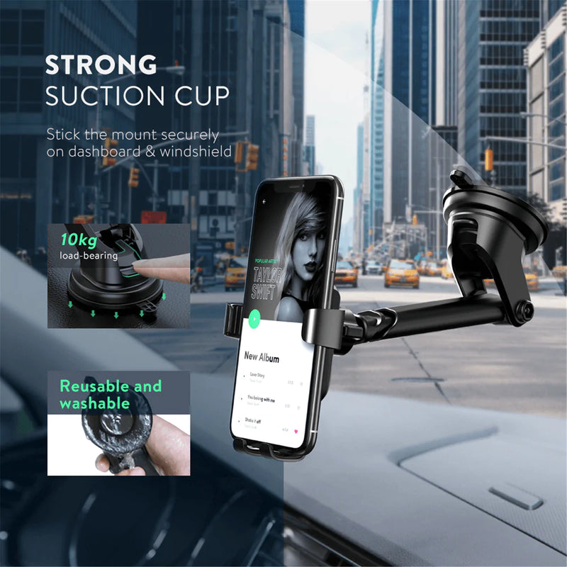 UGREEN UG-60990 Gravity Phone Holder with Suction Cup - Black