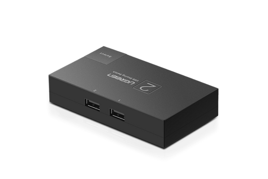 UGREEN 30345 USB Switch Selector, KM Switcher Box 2 in 1 Out USB 2.0 Sharing Switch Hub